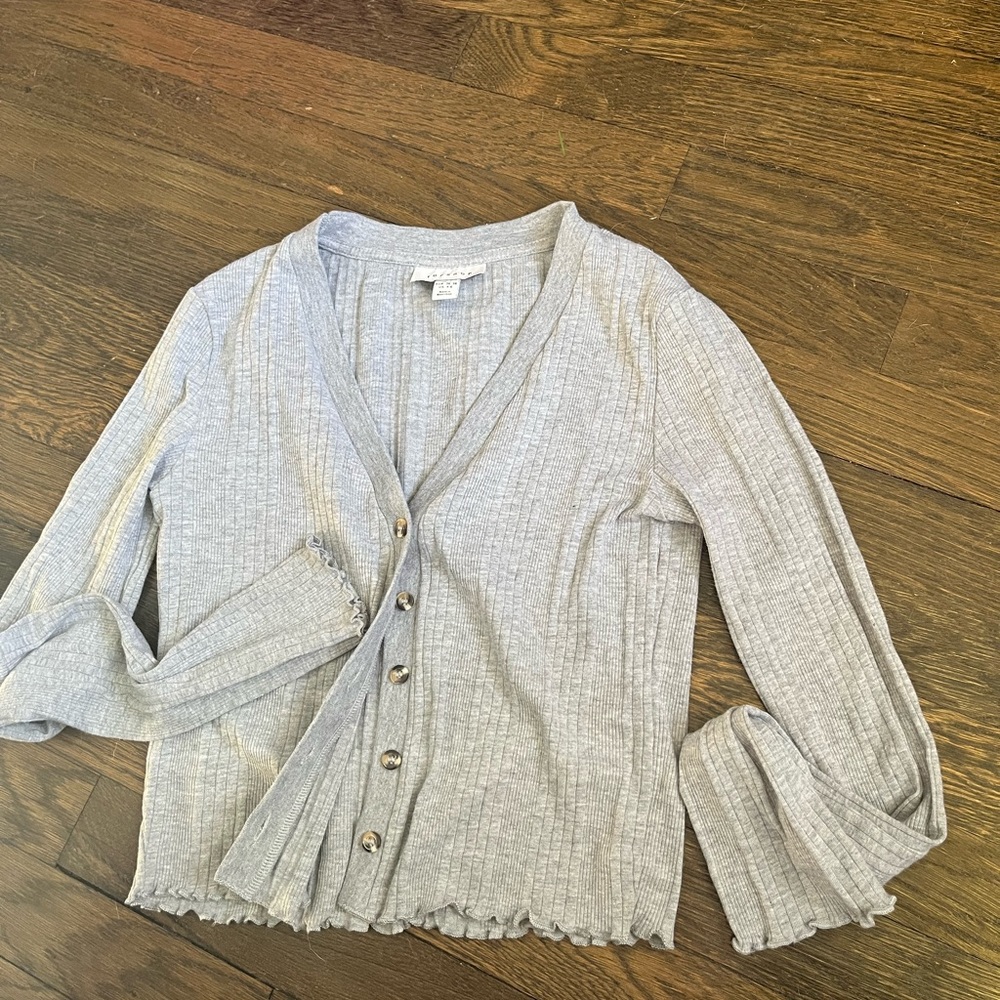 Top shop Ribbed Button front cardigan - Picture 4 of 6